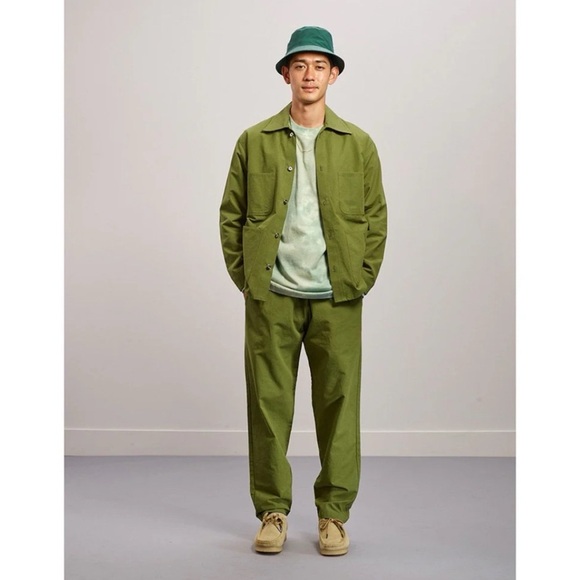 Lite Year Made in USA Green Chore Jacket $476 Size S LIKE NEW - Picture 1 of 5
